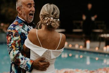 Outdoor wedding area