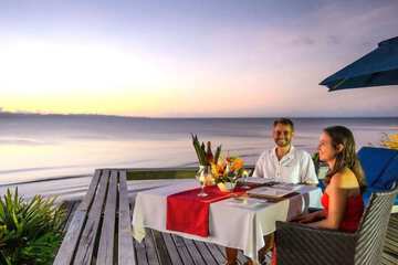 Couples dining