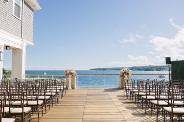 Outdoor wedding area