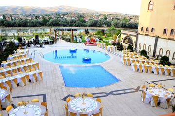 Outdoor wedding area