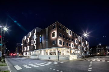 Front of property - evening/night