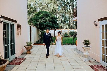 Outdoor wedding area