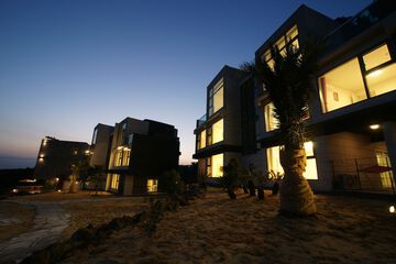 Front of property - evening/night