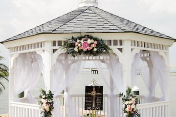 Outdoor wedding area