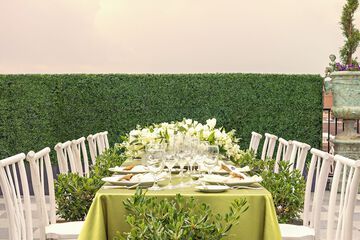 Outdoor wedding area