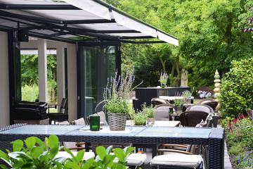 Outdoor wedding area