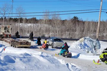 Snowmobiling