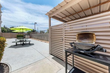 Outdoor banquet area