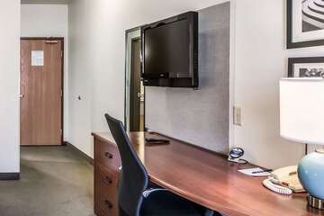 Guest room with flat-screen television