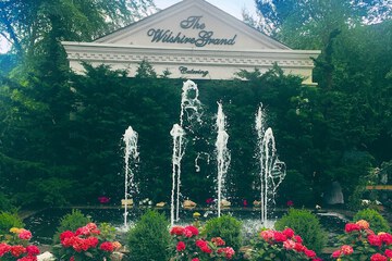 Outdoor wedding area