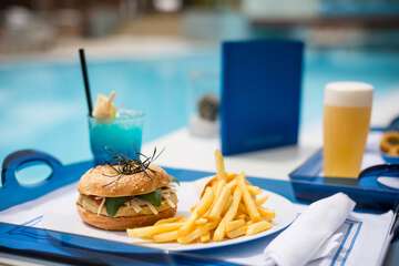 Poolside bar