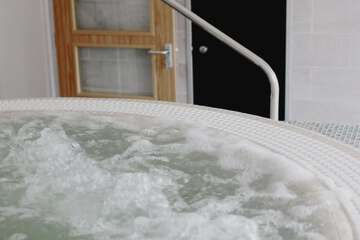 Indoor spa tub