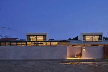 Front of property - evening/night