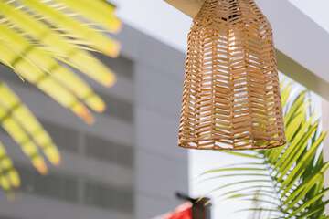 Outdoor wedding area