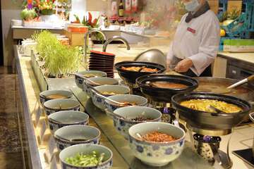 Breakfast buffet