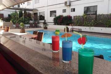 Poolside bar