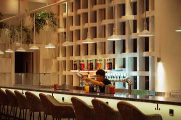 Poolside bar