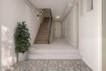 Interior entrance