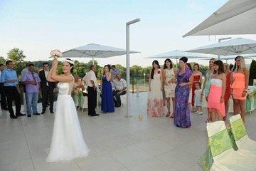 Outdoor wedding area