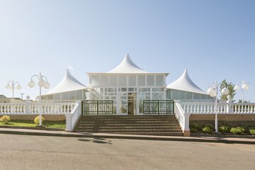 Outdoor wedding area