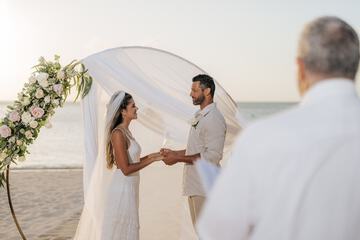 Outdoor wedding area