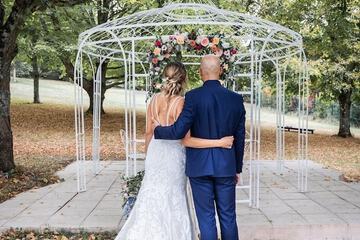 Outdoor wedding area