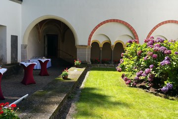 Outdoor banquet area