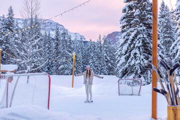 Ice skating