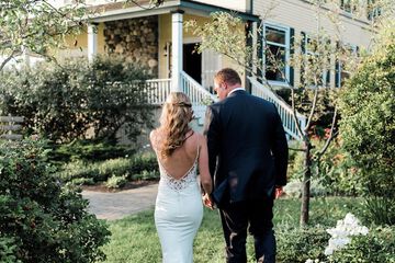 Outdoor wedding area