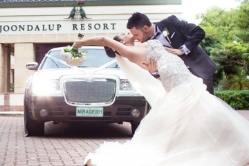 Outdoor wedding area