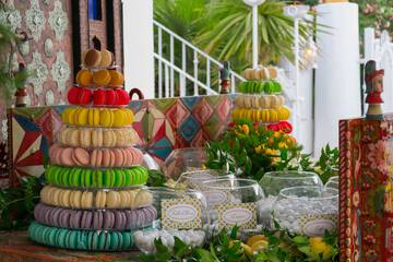 Outdoor banquet area