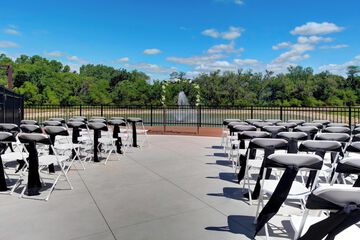 Outdoor wedding area