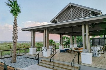 Outdoor wedding area
