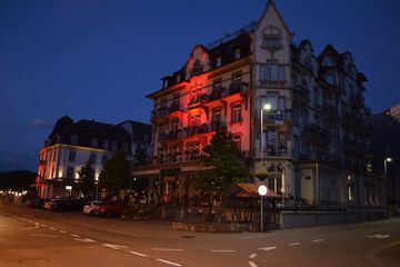 Front of property - evening/night