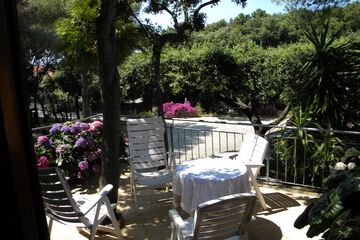 Outdoor banquet area