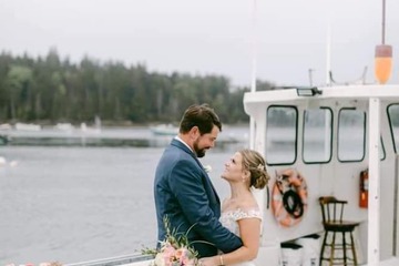 Outdoor wedding area
