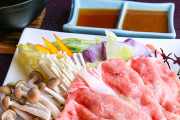 #Meal example: Sendai perilla pork shabu-shabu. Enjoy it while it's hot♪