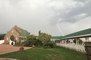 Outdoor wedding area
