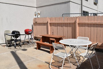 Outdoor banquet area