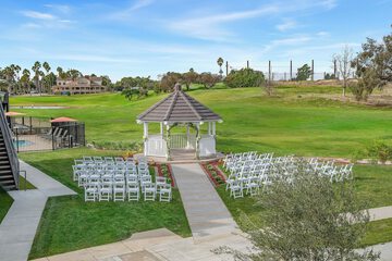 Outdoor wedding area