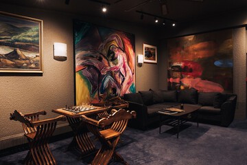 Lobby sitting area