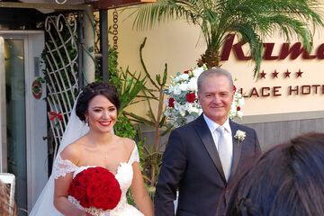 Outdoor wedding area
