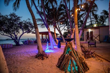 Outdoor wedding area