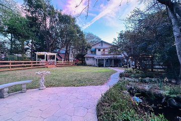 Outdoor wedding area