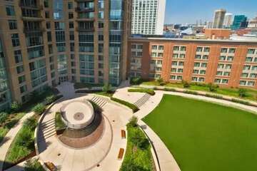 Outdoor banquet area