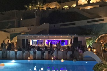 Outdoor wedding area