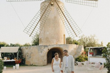 Outdoor wedding area