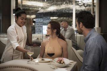 Couples dining