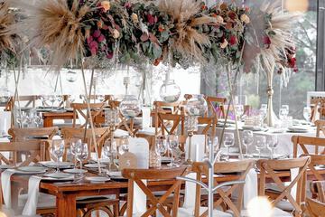 Outdoor wedding area