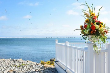 Outdoor wedding area